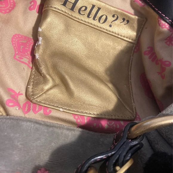 SOLD DO NOT BUY Gray and pink Juicy Couture baby fluffy bag - Picture 4 of 8